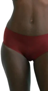 A red pair of womens underwear showcasing a simple yet stylish design suitable for everyday wear