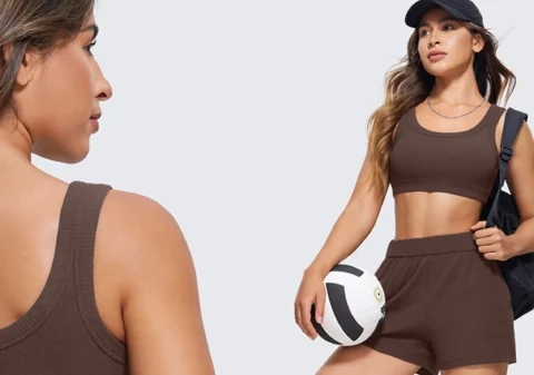 featuring stylish womens activewear demonstrating the design and quality of products Represents a lingerie manufacturer in Asia that offers custom and OEM womens lingerie and activewear options emphasizing contemporary and functional designs