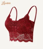 Lace Bra Wireless Seamless Comfortable Bralette05 zoralinkcom Womens Wireless Seamless Lace Bra Red