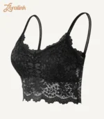 Lace Bra Wireless Seamless Comfortable Bralette08 zoralinkcom Womens Wireless Seamless Lace Bra Black