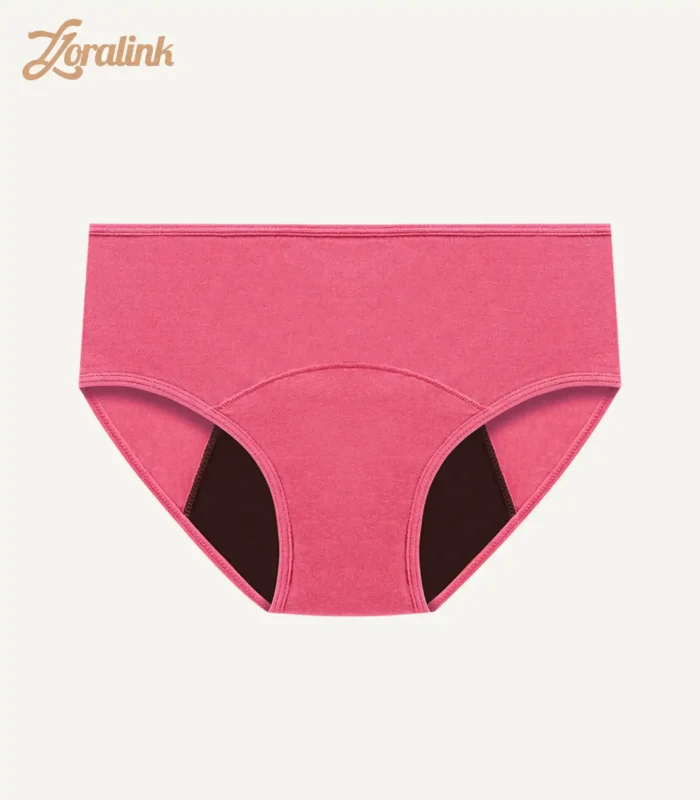 Mid Rise Period Panties Raspberry Rose