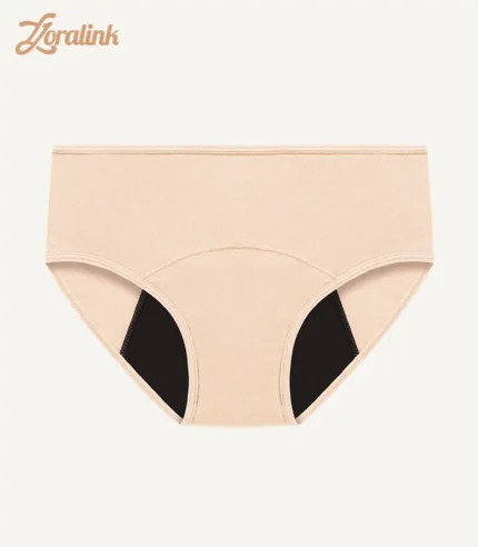 Mid-Rise Period Panties-Beige