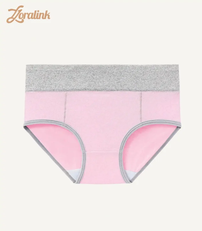 Mid Waist Cotton Underwear Pale Lilac