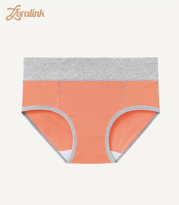 Mid Waist Cotton Underwear Orange