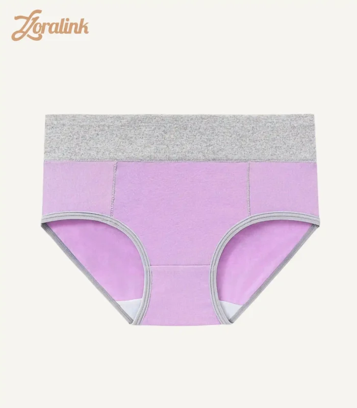 Mid Waist Cotton Underwear Dusty Lavender