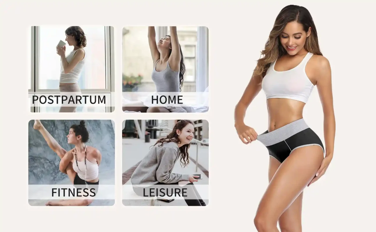 Cotton underwear for casual lounging / active workouts / elegant outings—breathable comfort meets soft stretch in every scene