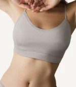 Seamless Everyday Bras Comfortable Breathable Bralette10 zoralinkcom Woman confidently posing in light gray seamless everyday bras highlighting the smooth silhouette and comfort focused design for daily wear