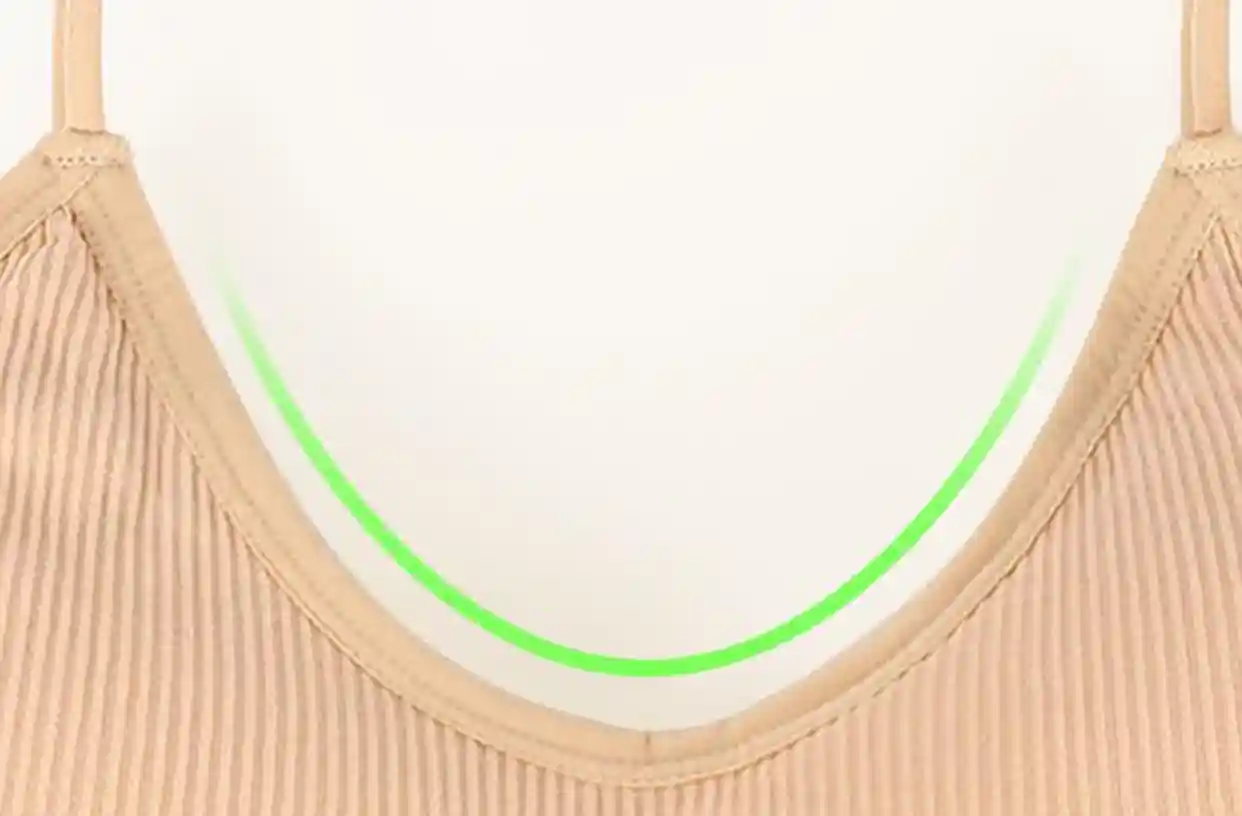Seamless Everyday Bras Comfortable Breathable Bralette17 zoralinkcom Close up view of a seamless everyday bra featuring a V neck design showcasing the sleek and modern look that combines comfort and style