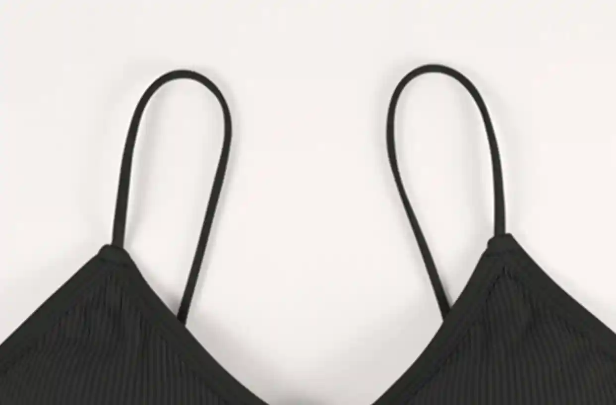 Seamless Everyday Bras Comfortable Breathable Bralette21 zoralinkcom Close up view of the delicate black lace suspenders on an everyday bra highlighting the comfort and elegance of the design