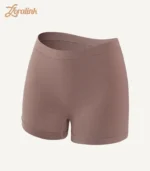 Seamless Shaping Sports Panties Soft Stretch Active Fit03 zoralinkcom A pair of seamless brown panties made from soft and stretchy fabric designed for comfort and a smooth fit