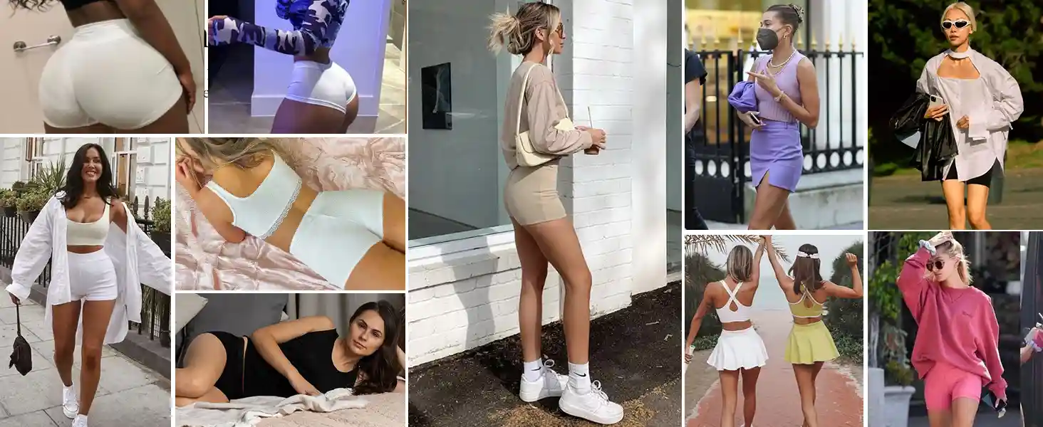 Seamless Shaping Sports Panties Soft Stretch Active Fit21 zoralinkcom A collage of various people wearing different colored seamless shaping sports panties in diverse settings such as casual outings workouts and lounging showcasing the versatility and style of the panties
