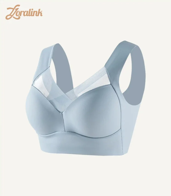 Seamless Sport Bras-Sky Blue