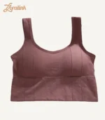 Square Collar Sports Bra04 zoralinkcom Square Collar Sports Bra Plum