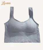 Square Collar Sports Bra08 zoralinkcom Square Collar Sports Bra Light Gray