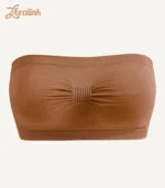 Strapless Bra Wireless Seamless Breathable Bandeau Top02 zoralinkcom Strapless Bra Wireless Seamless Breathable Bandeau Top Caramel