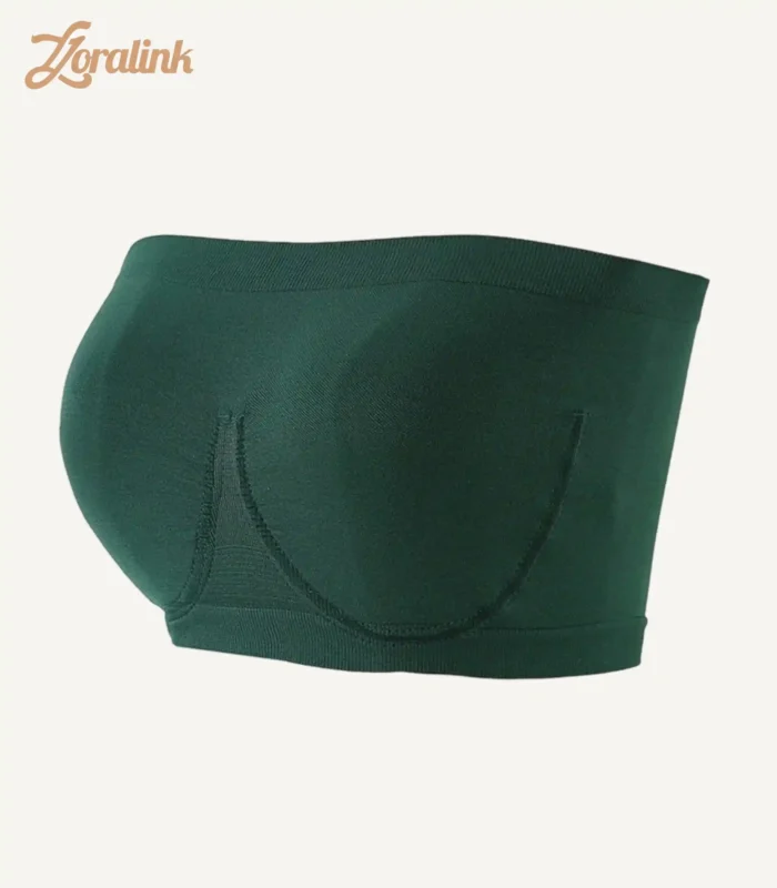 Strapless Bra Wireless Seamless Comfort for Women Green