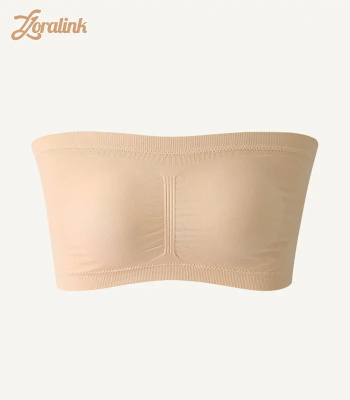 Strapless Bra Tube Top-Beige