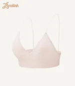 Triangle Bra Seamless Wireless Comfort Style05 zoralinkcom A seamless wireless triangle bra in a light beige color designed for comfort and a smooth fit