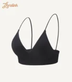 Triangle Bra Seamless Wireless Comfort Style06 zoralinkcom A seamless wireless black triangle bra that combines comfort with a sleek minimalist design