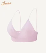 Triangle Bra Seamless Wireless Comfort Style08 zoralinkcom A seamless wireless triangle bra in light pink offering comfort and a soft feminine look