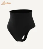 Tummy Control Underwear Seamless Breathable Thong02 zoralinkcom Black seamless high waisted tummy control underwear for shaping and comfort