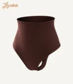 Tummy Control Underwear Seamless Breathable Thong04 zoralinkcom Dark brown seamless high waisted tummy control thong for body shaping and buttock lifting